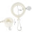 2pcs Rotate   Flag Pole Mounting Rings Grommet Clip Plastic 1.15inch 2