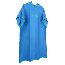 Unisex Beach Bath Surf Poncho Robe With Hood Wetsuit Changing Towel Bl