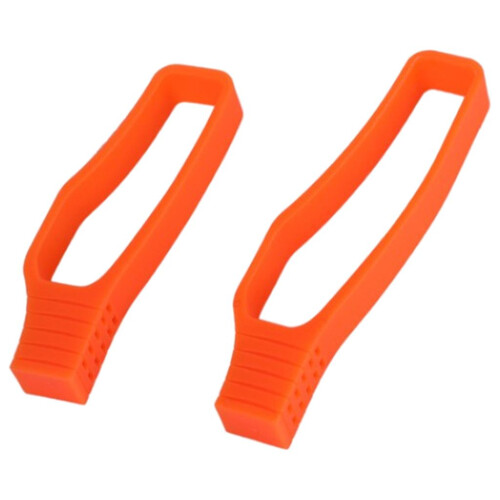 Silicone Bike Chain Guard Anti-Drop Adjustable Guide Protective orange