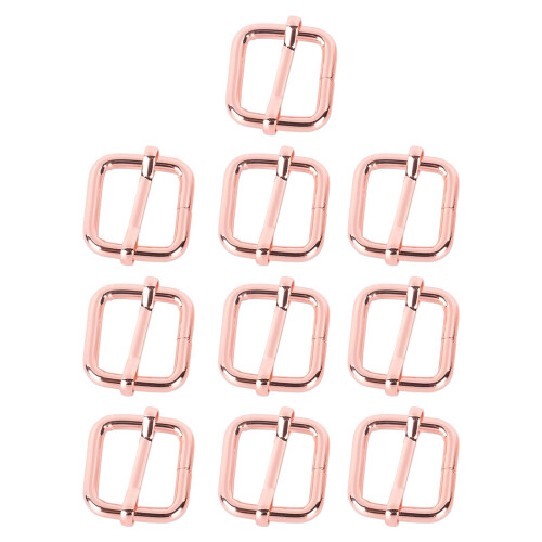 10pcs Buckle Adjustable Quick Release Replacement Clips  20x20mm Rose