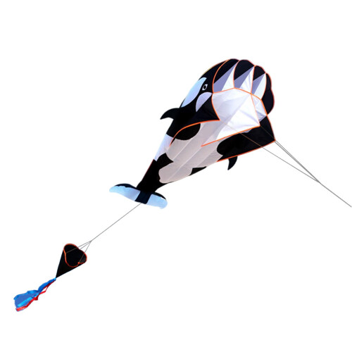Soft Killer Whale Kite with 30M Kites String Beach Kite Large for Trip