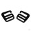 2 Pcs 1 inch G Hook Outdoor Webbing Buckle for Backpack Strap 25mm Bla 1