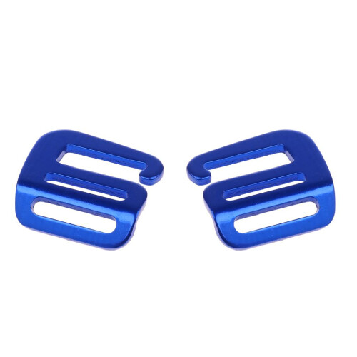 2 Pcs 1 inch G Hook Outdoor Webbing Buckle for Backpack Strap 25mm Blu 2