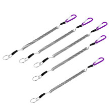 Fishing Lanyard Safety Rope Wire Steel for Securing Pliers, Lip Grips