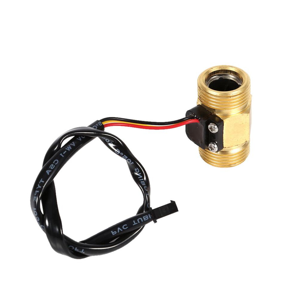 G3/4" Copper Hall Effect Liquid Water Flow Sensor Switch Flowmeter Met 6902696605559