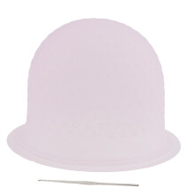 Reusable Salon Highlighting Dye Hair Coloring Frosting Cap + Metal Hoo