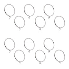 12 Pieces Metal Curtain Drape Rod Ring Clip for 55mm Diameter Poles Si