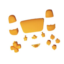 14Pcs Premium Button Kit Anti-Slip Accessories Durable for PS5 yellow