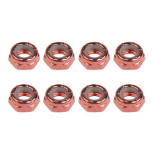 8pcs Skateboard Truck Wheel Axle Screw Nuts Longboard Accessories Choc