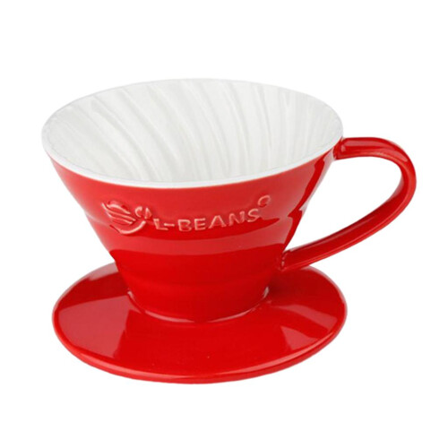Ceramic Pour Over Manual Espresso Coffee Dripper Cup Red/Yellow/Blue R