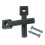Motorcycle Handlebar Riser Kit 22/25mm Universal for Motocross Black 2 1