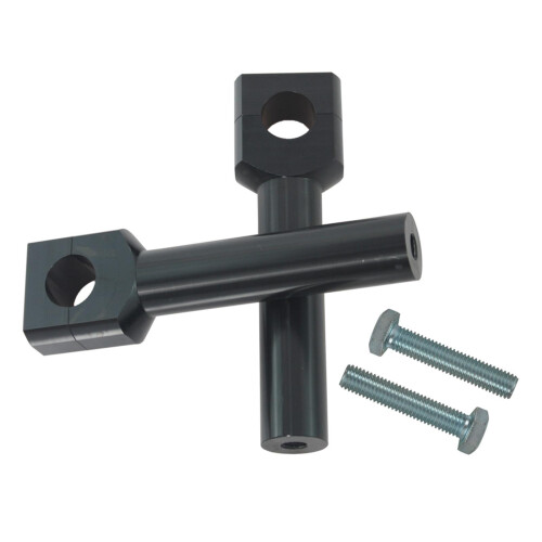 Motorcycle Handlebar Riser Kit 22/25mm Universal for Motocross Black 2