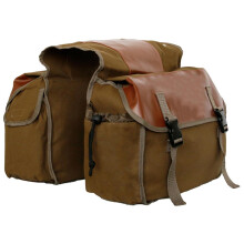 Waterproof Bike Double Pannier Bags Large Compartments for Bicycle Kha
