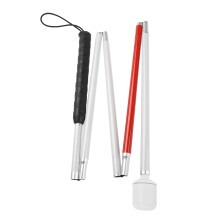 Foldable Blind Walking Stick 5 Sections Adjustable Crutch Cane Blind S