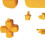 14Pcs Premium Button Kit Anti-Slip Accessories Durable for PS5 yellow 2