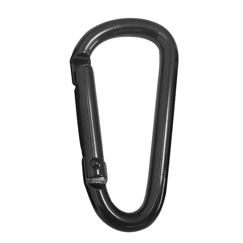 Small Spring Clip Snap Clasp Hook Keyring Karabiner D Shaped