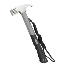 Outdoor Tent Peg Hammer Fishing Hiking Climbing Stake Nail Puller Grey