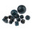 15Pieces Acrylic Multi Side Numeral Dice for Role Play Board Game Blue 2