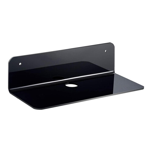 2x Acrylic Floating Wall Rack Small Display Shelf for Wireless Speaker 2