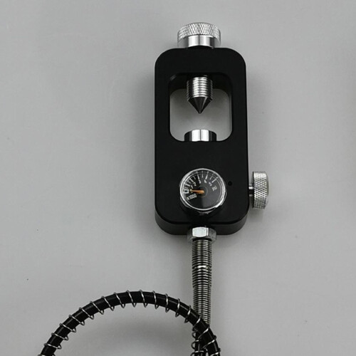 Diving Converter Air Tank Refill Regulator Adapter Black_Gauge_Pipe_B 2