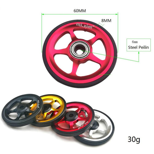 Folding Bicycle Easy Wheel Alloy Bicycle Refit Easywhee for  Black 1