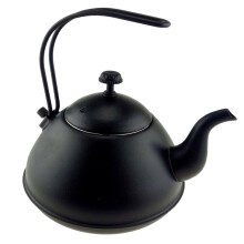 Stainless Steel Water Coffee Tea Kettle Teakettle Teapot 1.5L Black