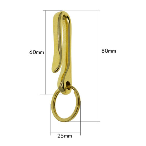 Heavy-Duty Solid Brass Key Ring Clasp Bolt Snap Trigger Hook  for Bags 1