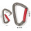 25KN Carabiner 4" Gate Auto Locking Lock Keychain Clasp Gray 2