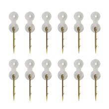 12 Pack Bait Spikes with Silicone Ring for Carp Fishing Hair Rigs Hook