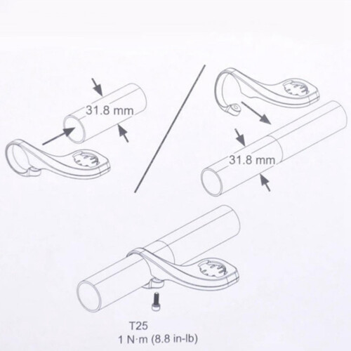 Bike Computer Mount Handlebar Extension Bar Bracket Holder Extender Ca 1