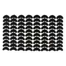 40 Pairs Black Heel Plate Taps Tips Pad for High-Heeled Shoes Repair M