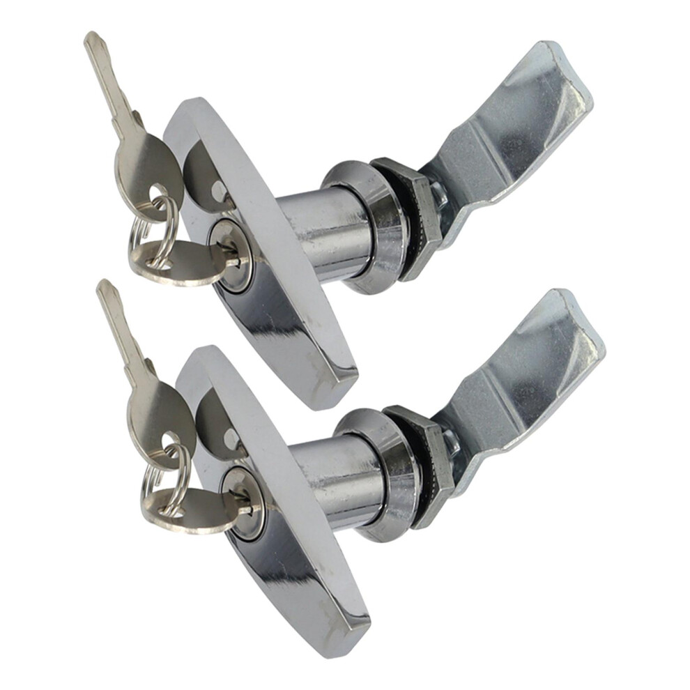 T-Shape Handle Lock With Keys Zinc Alloy Caravan Canopy Locks 2Pcs Si 6902695709715