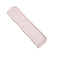 Plastic Portable Travel Tableware Storage Box for Flatware Beige A