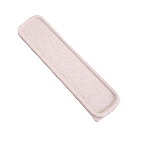 Plastic Portable Travel Tableware Storage Box for Flatware Beige A