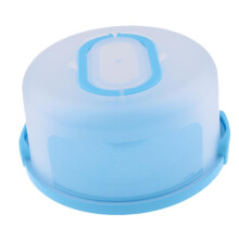 Portable Cake Carrier Plastic Cupcake Container Muffin Packing Box Blu