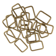 20 Pieces Metal Square Buckle Connector for DIY Bag Craft 25x16x2.8mm
