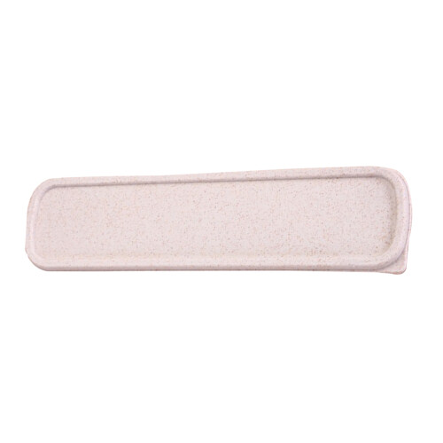 Plastic Portable Travel Tableware Storage Box for Flatware Beige A 2
