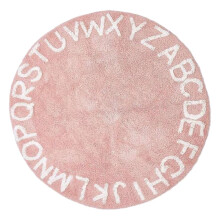 Round ABC Baby Rug Large Mat Warm Playtime Circle for Kids Room Shower