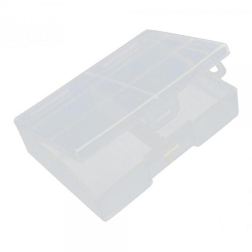 2xClear AA Plastic Battery Storage Case/Organizer/Holder Holds 24x AA