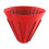 Silicone Coffee Dripper Cone for Home Office Camping RV Red 1