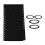 Waterproof Universal Replacement Fabric for Deck Chair Black 2