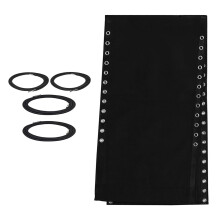 Waterproof Universal Replacement Fabric for Deck Chair Black
