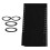 Waterproof Universal Replacement Fabric for Deck Chair Black 1