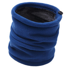 Windproof Fleece Winter Warm Scarf Neck Loop Warmer Face Mask Hood Blu