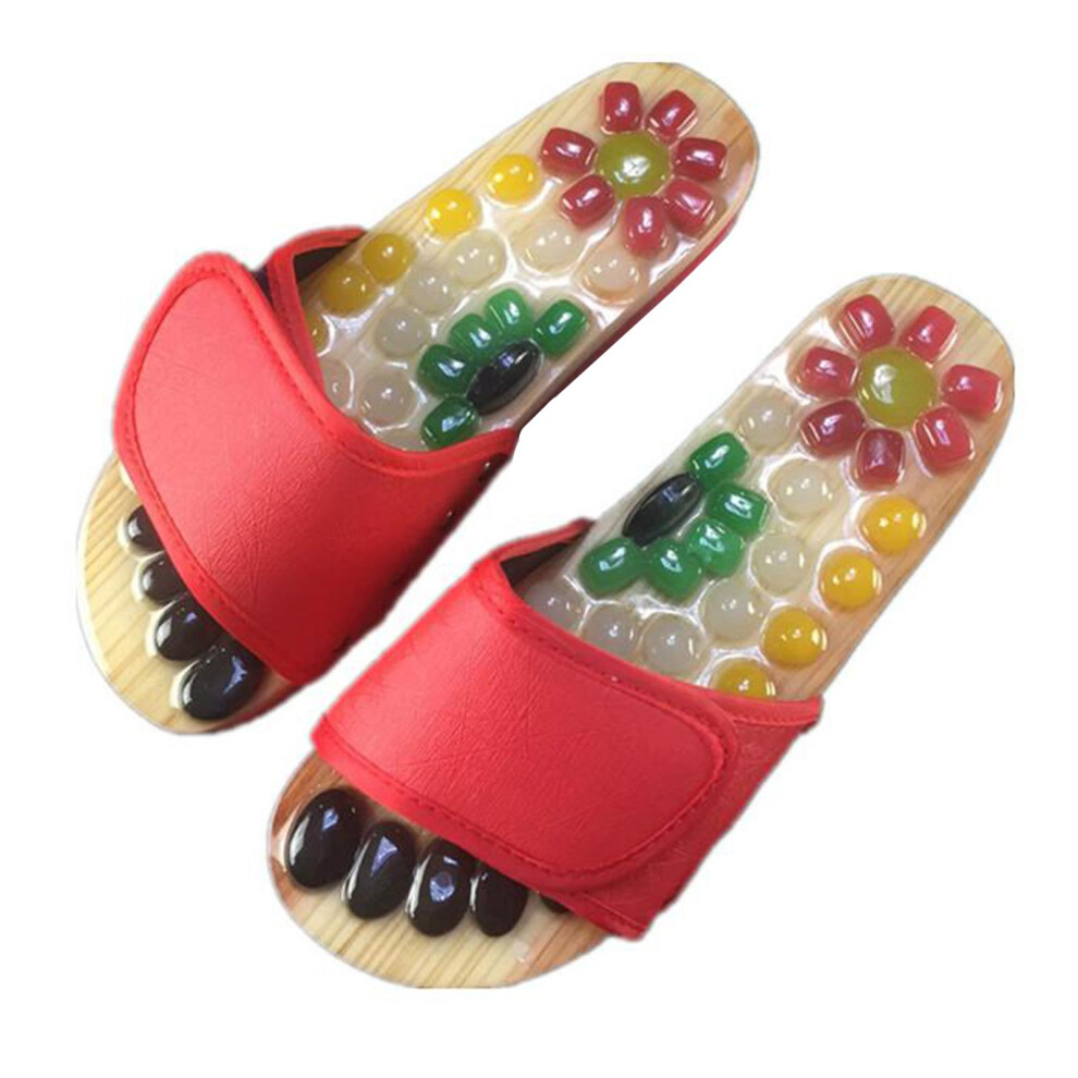 1Pair Reflexology Sandals Foot Massage Slipper Acupressure Foot Acupun