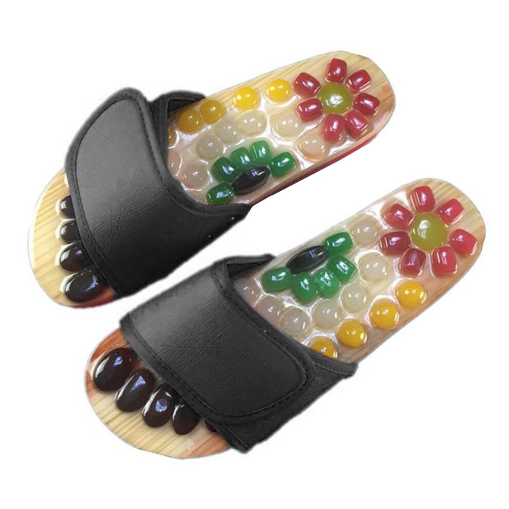 1Pair Reflexology Sandals Foot Massage Slipper Acupressure Foot Acupun
