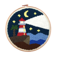 Punch Needle Embroidery Kit Rug Hooking Kit Beginner Cotton for Adults