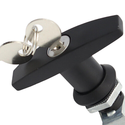 T-Shape Handle Lock with Keys Zinc Alloy Caravan Canopy Locks  1Pc Bla 2