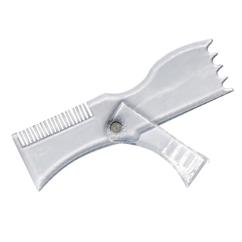 Portable Adjustable Mens Beard Shaping Tool with Comb Styling Template