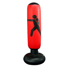 63 Inch Inflatable Boxing Punching Bag Adult Kids Sandbag Fitness red